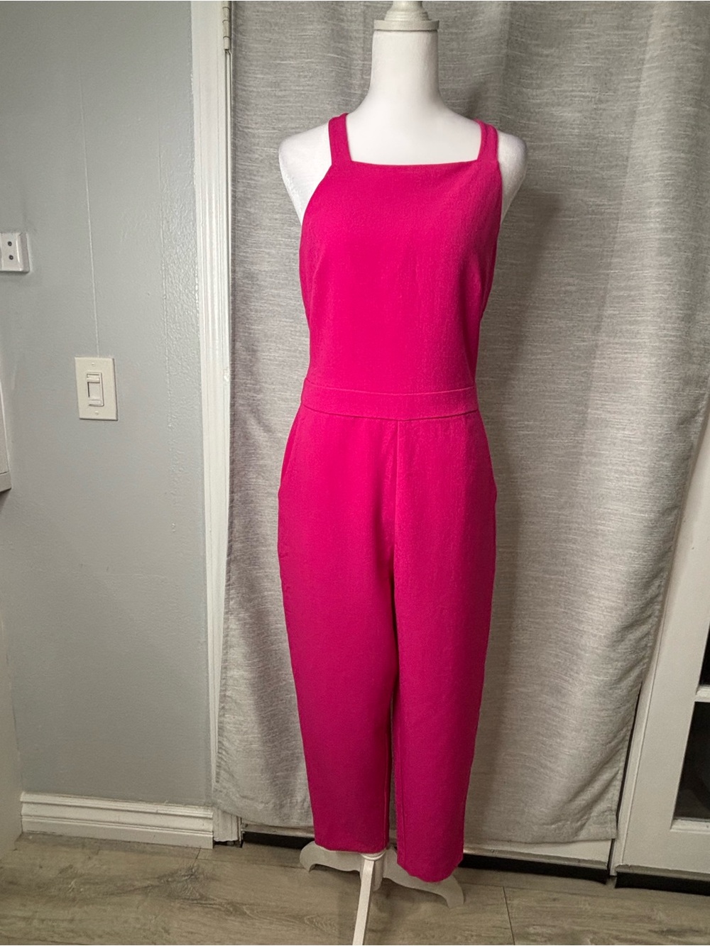 Vince Camuto Bright Fuchsia Sleeveless Jumpsuit